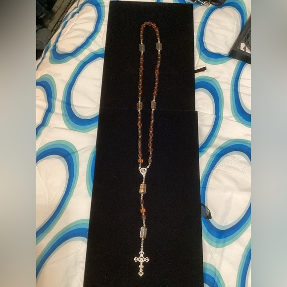New handmade Rosary/necklace with cross - #174 - Picture 9 of 9